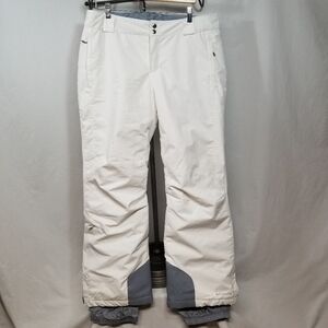 Columbia White Men's Omni-Heat Snow Ski Pants Size X-Large Skiing Snow Boarding